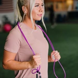 ZYIA Dusty Pink Short Sleeve Tee